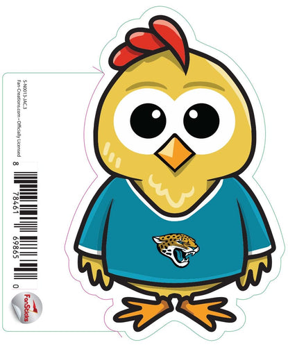 Fan Creations Decal Jacksonville Jaguars 3in Decal Chicken