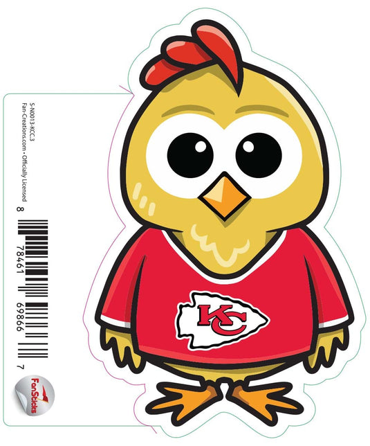 Fan Creations Decal Kansas City Chiefs 3in Decal Chicken