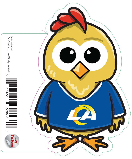 Fan Creations Decal Los Angeles Rams 3in Decal Chicken