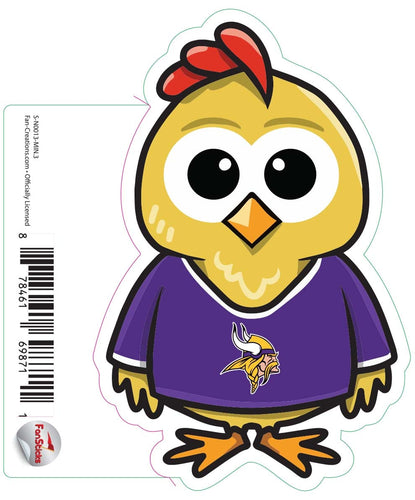 Fan Creations Decal Minnesota Vikings 3in Decal Chicken