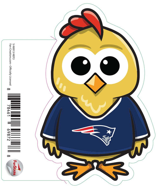 Fan Creations Decal New England Patriots 3in Decal Chicken