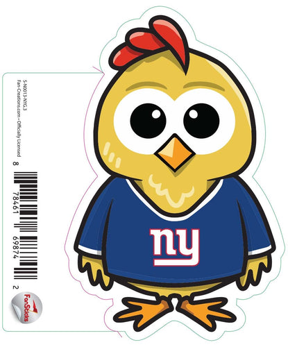 Fan Creations Decal New York Giants 3in Decal Chicken