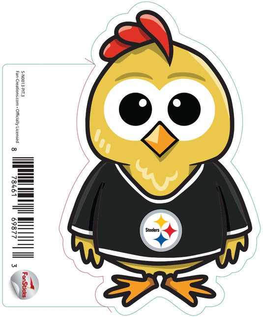 Fan Creations Decal Pittsburgh Steelers 3in Decal  Chicken