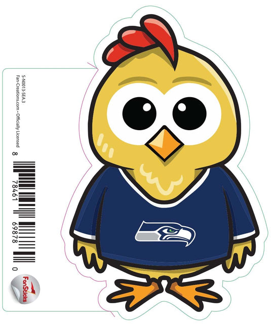 Fan Creations Decal Seattle Seahawks 3in Decal - Chicken