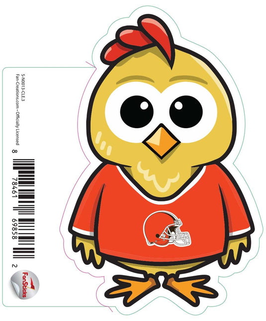 Fan Creations Decal Cleveland Browns 3in Decal Chicken