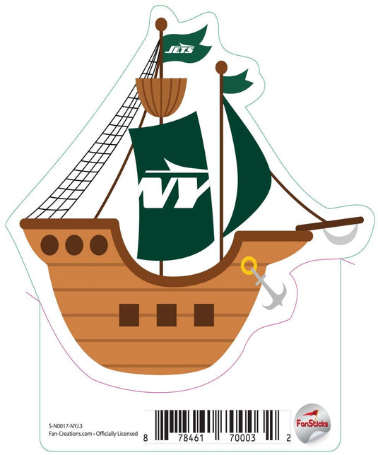 Fan Creations Decal New York Jets 3in Decal Pirate Ship