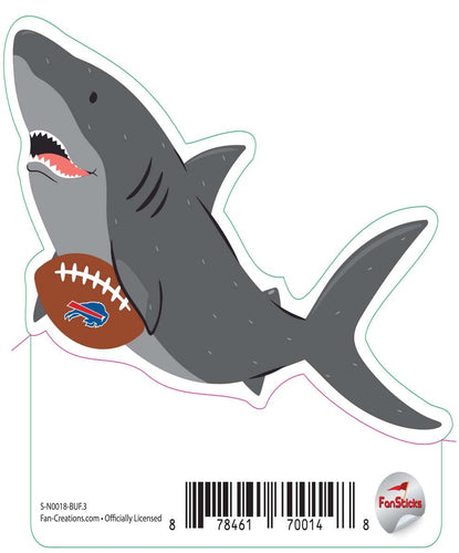 Fan Creations Decal Buffalo Bills 3in Decal Shark