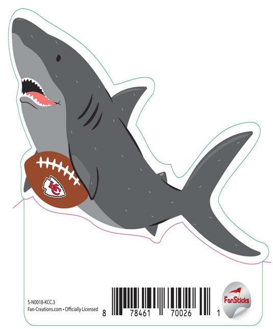 Fan Creations Decal Kansas City Chiefs 3in Decal Shark