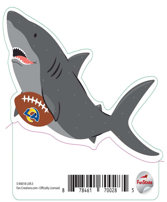 Fan Creations Decal Los Angeles Rams 3in Decal Shark