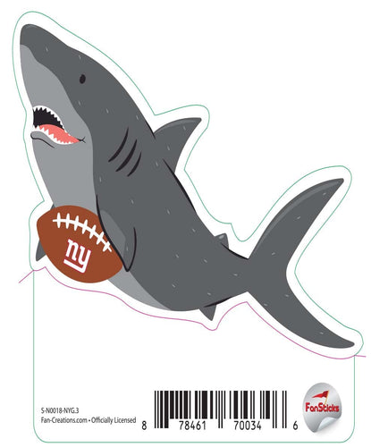 Fan Creations Decal New York Giants 3in Decal Shark