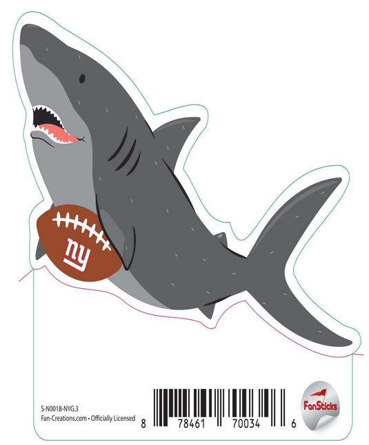 Fan Creations Decal New York Giants 3in Decal Shark