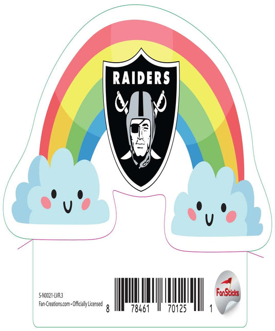 Fan Creations Decal Las Vegas Raiders 3in Decal Rainbow