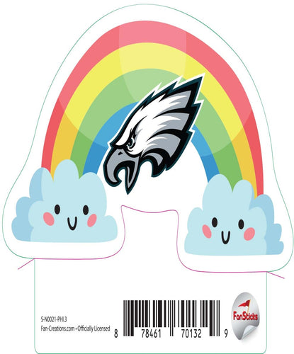 Fan Creations Decal Pittsburgh Steelers 3in Decal Rainbow