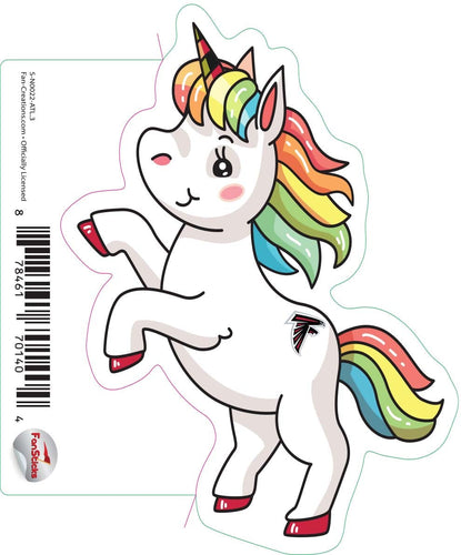 Fan Creations Decal Atlanta Falcons 3in Decal Unicorn