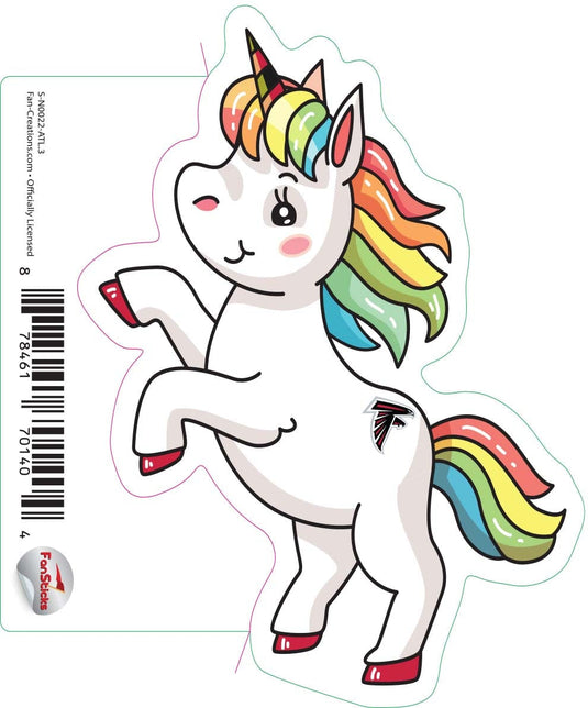 Fan Creations Decal Atlanta Falcons 3in Decal Unicorn