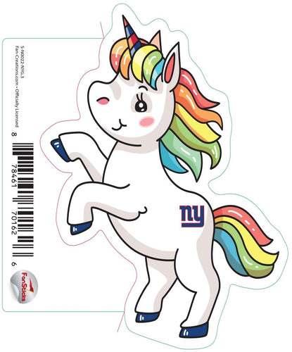 Fan Creations Decal New York Giants 3in Decal Unicorn
