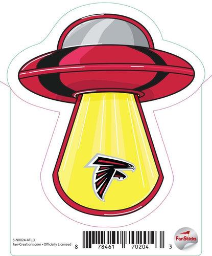 Fan Creations Decal Atlanta Falcons 3in Decal UFO Beam