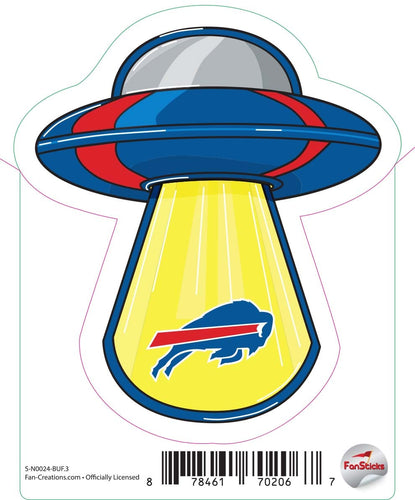 Fan Creations Decal Buffalo Bills 3in Decal UFO Beam