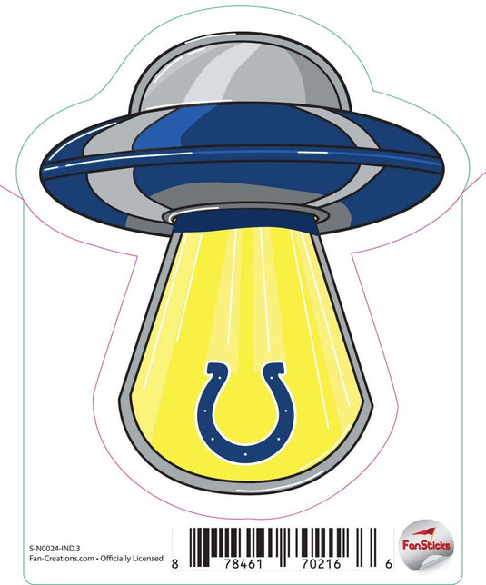 Fan Creations Decal Indianapolis Colts 3in Decal UFO Beam
