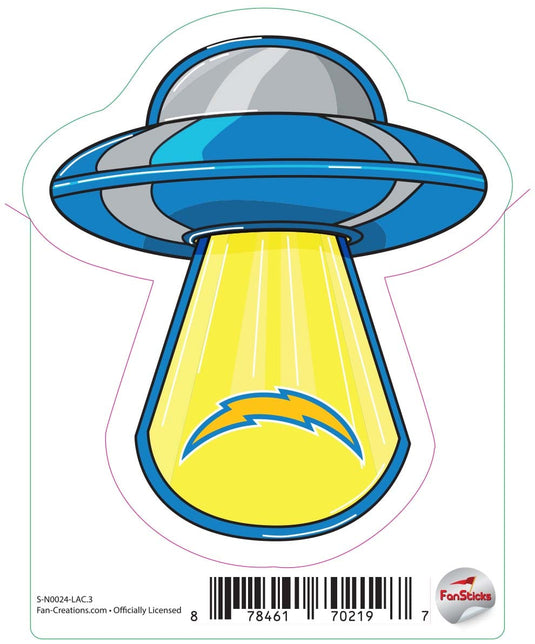 Fan Creations Decal Los Angeles Chargers 3in Decal UFO Beam