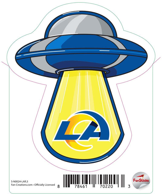 Fan Creations Decal Los Angeles Rams 3in Decal UFO Beam