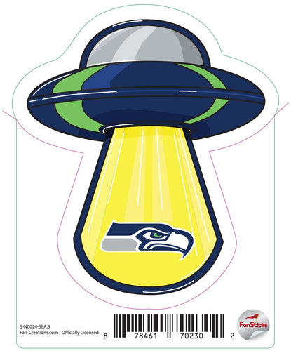 Fan Creations Decal Seattle Seahawks 3in Decal - UFO Beam
