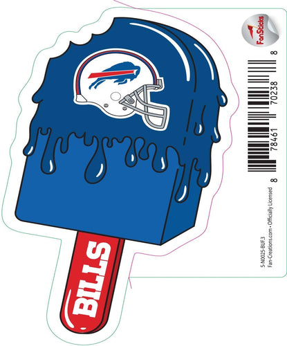 Fan Creations Decal Buffalo Bills 3in Decal Ice Cream Melting