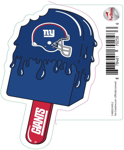 Fan Creations Decal New York Giants 3in Decal Ice Cream Melting