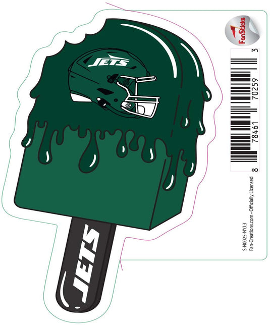 Fan Creations Decal New York Jets 3in Decal Ice Cream Melting