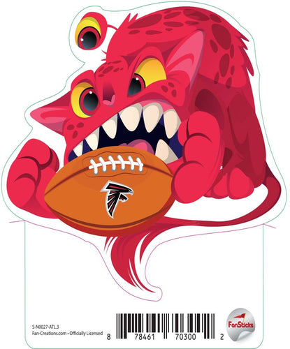 Fan Creations Decal Atlanta Falcons 3in Decal Cat Monster