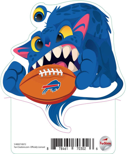 Fan Creations Decal Buffalo Bills 3in Decal Cat Monster