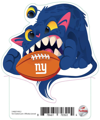 Fan Creations Decal New York Giants 3in Decal Cat Monster