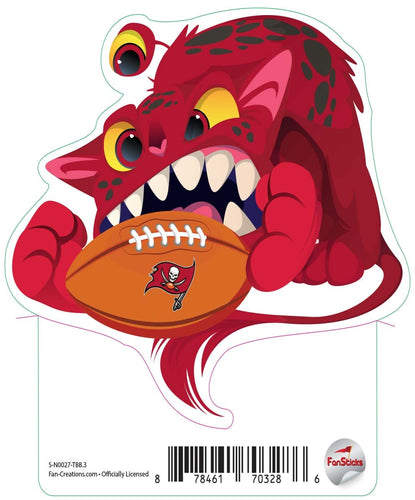 Fan Creations Decal Tampa Bay Buccaneers 3in Decal - Cat Monster