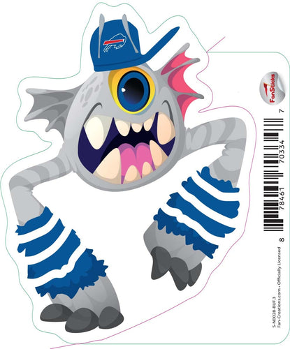 Fan Creations Decal Buffalo Bills 3in Decal Cyclone Monster