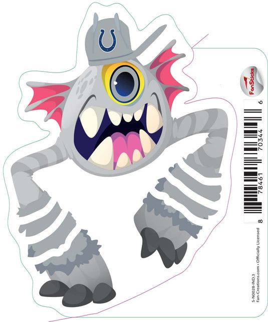 Fan Creations Decal Indianapolis Colts 3in Decal Cyclone Monster