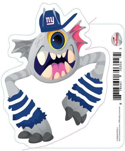 Fan Creations Decal New York Giants 3in Decal Cyclone Monster
