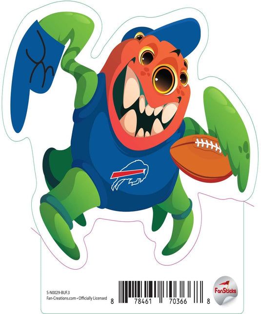 Fan Creations Decal Buffalo Bills 3in Decal Three Eyed Monster