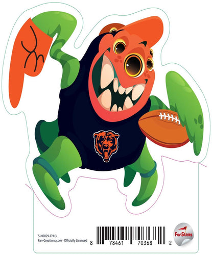Fan Creations Decal Chicago Bears 3in Decal Three Eyed Monster