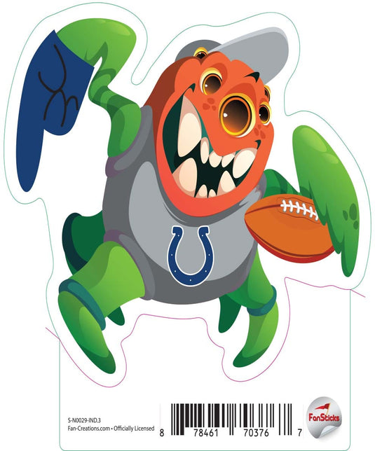 Fan Creations Decal Indianapolis Colts 3in Decal Three Eyed Monster