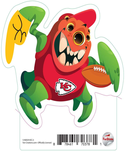 Fan Creations Decal Kansas City Chiefs 3in Decal Three Eyed Monster