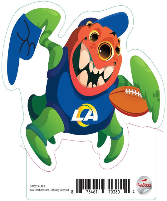 Fan Creations Decal Los Angeles Rams 3in Decal Three Eyed Monster