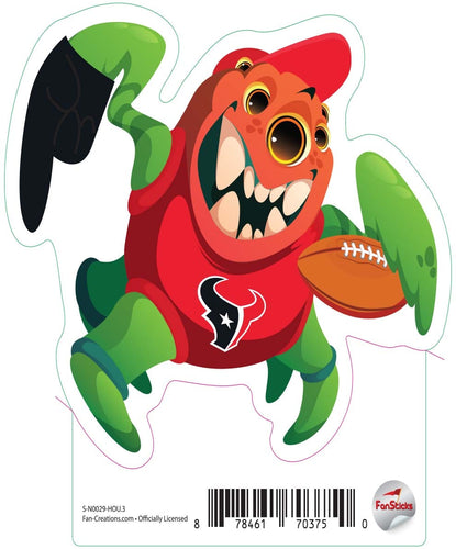 Fan Creations Decal Houston Texans 3in Decal Three Eyed Monster