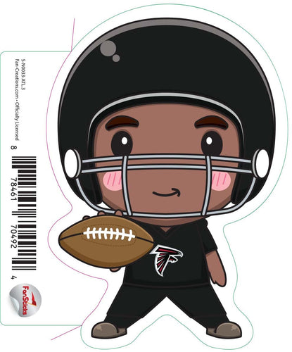 Fan Creations Decal Atlanta Falcons 3in Decal Anime Football Player - Legs Apart