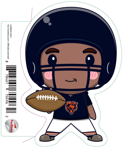 Fan Creations Decal Chicago Bears 3in Decal Anime Football Player - Legs Apart