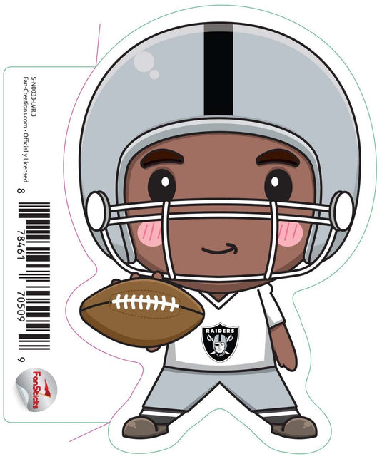 Fan Creations Decal Las Vegas Raiders 3in Decal Anime Football Player - Legs Apart