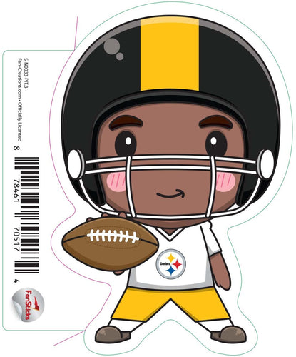 Fan Creations Decal Pittsburgh Steelers 3in Decal  Anime Football Player (Legs Apart)