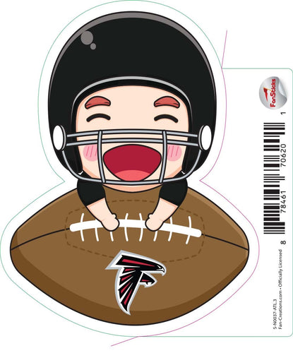 Fan Creations Decal Atlanta Falcons 3in Decal Anime Football Player - Football