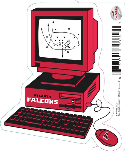 Fan Creations Decal Atlanta Falcons 3in Decal Computer