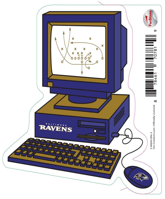 Fan Creations Decal Baltimore Ravens 3in Decal Computer