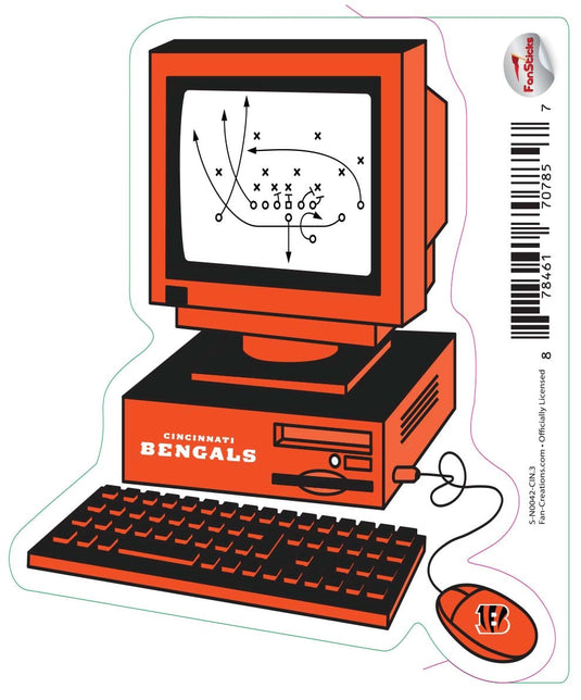 Fan Creations Decal Cincinnati Bengals 3in Decal Computer